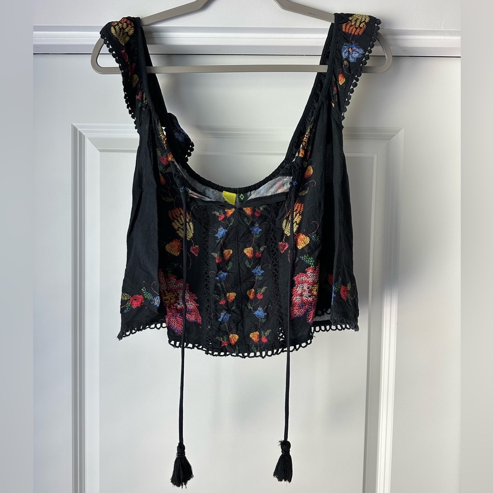 Farm Rio Embroidered Fruit Printed Tank